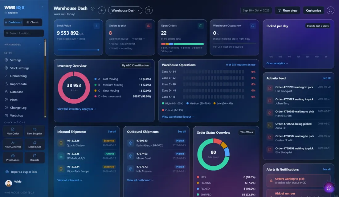 Raptool app on a laptop