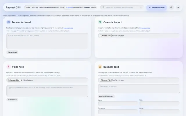 CRM Capture