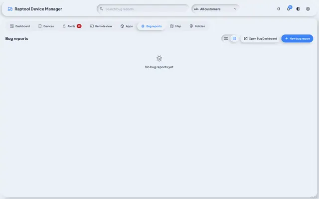 Device Manager Bug reports